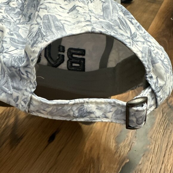 BVG Blue Leaf Pattern Baseball Hat Mid Fit Ahead Performance - Picture 3 of 7